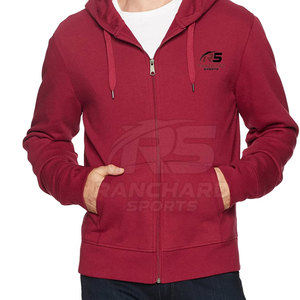 Sweat à capuche zippé en coton mélangé pour homme, sweat à capuche zippé en tissu doux pour homme, sweat à capuche zippé respirant pour homme, sweat à capuche zippé durable pour homme - Product Image 4