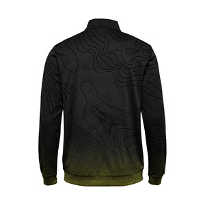 Sudadera con capucha y cremallera completa de camuflaje digital OEM para hombre, ropa de calle informal de cuello alto, técnica lavada con estampado 3D bordado, teñido liso para invierno - Product Image 2