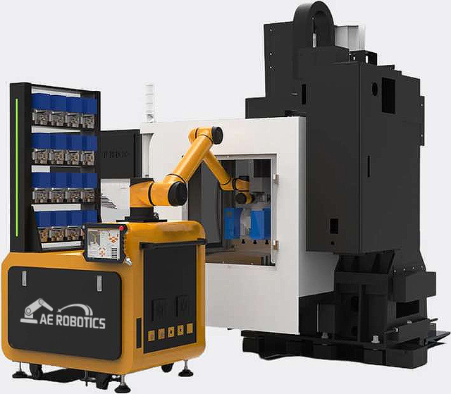 Collaborative 6-Axis Robot Manipulator Simple Efficient Pick Place Station for Robot Arm CNC & Testing Production