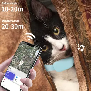 Mini <span class=keywords><strong>Collar</strong></span> Localizador GPS para Mascotas Gatos Animales, Impermeable y de Alcance Ilimitado, Dispositivo de Rastreo Compatible con Apple iOS FindMy - Product Image 3
