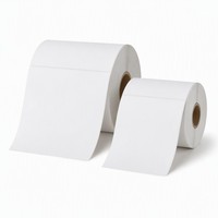 Étiquettes d'expédition thermiques personnalisées avec code-barres, autocollantes, rectangulaires, en papier sensible à la chaleur, imperméables, pour colis logistiques