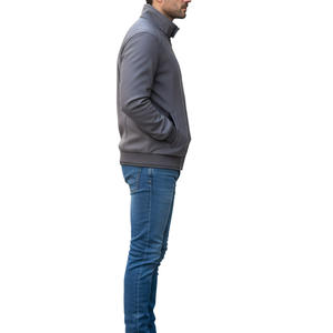 Blouson bombardier tendance pour homme offrant une durabilité durable fabriqué avec un tissu confortable adapté - Product Image 3