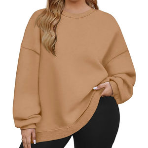 Sweat-shirt en polaire décontracté pour femme, 100 % coton, manches longues, coupe-vent, respirant, écologique et confortable – Nouvelle collection hiver, vente flash - Product Image 1