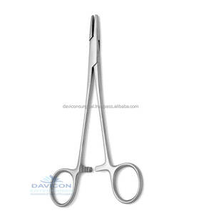 DAVICON – porte-aiguille marron Diagnol dentelures 7 po | Porte-aiguille - Product Image 2