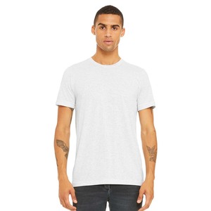 T-shirt bleu taille avec logo personnalisé T-shirt ras du cou en coton doux de qualité supérieure - Product Image 4
