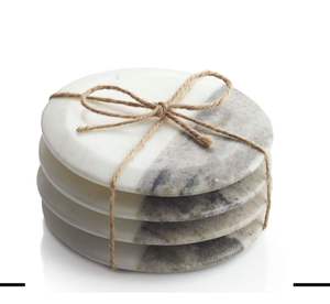 Stylish Marble Wood <b>Coaster</b> <b>Set</b> Best Quality Pattern Cups & Drinks <b>Holder</b> Table Mat Pad for Home Office for Housewarming - Product Image 4