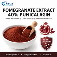 Granaatappel Extract 40% Punicalagin Poeder Punica Granatum Fruit Schil Natuurlijk Polyfenol Supplement Ingrediënt