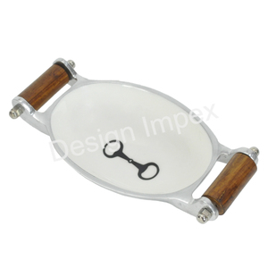 Bol à fruits décoratif à 4 coins coupés avec poignées en bois, compatible avec les aliments, bols de service écologiques - Product Image 4