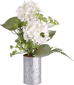 Florero galvanizado de estilo antiguo hecho a mano para centro de mesa de boda espacios de vida rústicos y ajustes florales - Product Image 4