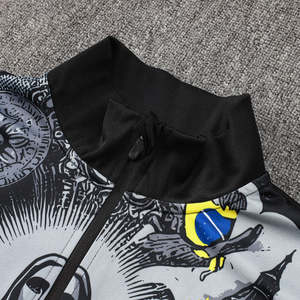 Sudadera con capucha y cremallera con logotipo impreso informal de invierno de algodón para hombre, pantalones para correr, chándal de punto - Product Image 5