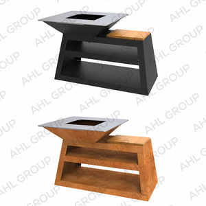 Parrilla de <span class=keywords><strong>barbacoa</strong></span> de carbón Corten personalizada para cocinar al aire libre Parrilla de <span class=keywords><strong>barbacoa</strong></span> <span class=keywords><strong>grande</strong></span> al aire libre para la venta - Product Image 2