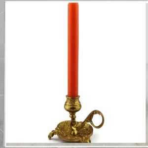 Bougeoir élégant et durable en aluminium fabriqué à la main au design vintage, décoration d'intérieur, centre de table de noël, pâques, mariage - Product Image 3