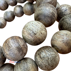 Pulsera Oud hecha a mano de cuentas de Rosario de madera de agar puro Opción de regalo subacuático de gama alta hecha a mano en Vietnam - Product Image 2