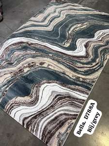 Alfombras Turcas Modernas de Polipropileno Tejidas a Máquina, Alfombras de Yute de Alta Calidad Resistentes a las Manchas, de Pelo Alto, Abstractas, para Dormitorio y Hogar - Product Image 3