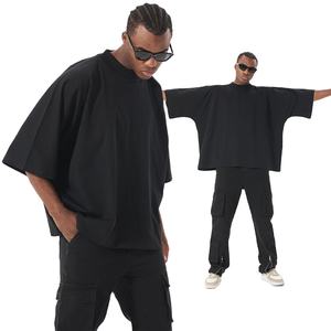 T-shirt Homme Oversize 100% Coton de Haute Qualité, Délavé à l'Acide, Léger, Respirant, Infroissable, Style Streetwear, Vierge - Product Image 1