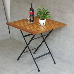 REFORD 75x75cm Folding Outdoor <b>Table</b> Modern Portable <b>Garden</b> Rectangle <b>Table</b> <b>Foldable</b> Kitchen Courtyard Furniture CFD68089 - Product Image 4