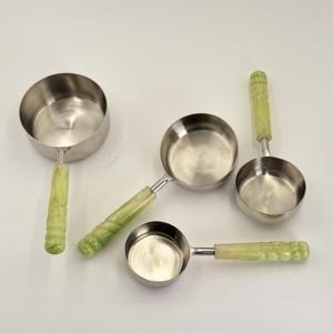 Utensilios de Cocina Multifuncionales, Juego de 4 Tazas Medidoras de Acero Inoxidable para Especias, Té y Café, para Hogar, Hotel y Restaurante - Product Image 1