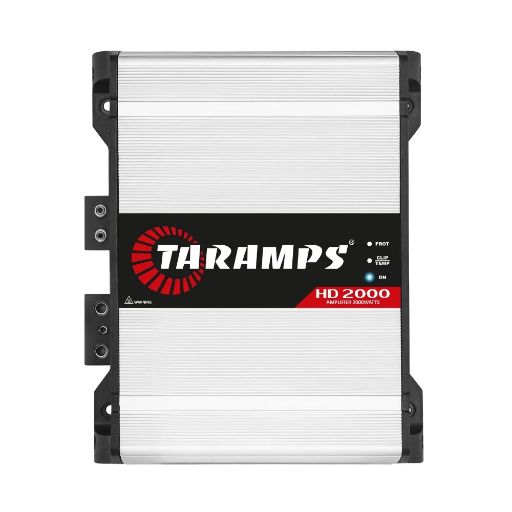 Taramps HD 2000 1 Canal 2000 Watts Amplificador RMS Carro Amplificador De Áudio Bass Boost, Monobloco ED Indicador Inteligente Cooler Classe D