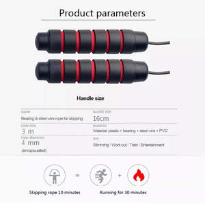 Corde per saltare digitali regolabili aerobiche per allenamento Crossfit Speed cuscinetto per saltare la corda per allenamento Fitness all'aperto Indoor - Product Image 3