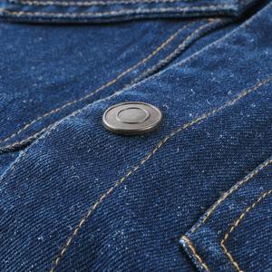 Veste personnalisée de haute qualité en coton denim en toile épaisse délavée à l'acide pour hommes Veste utilitaire décontractée avec boutons et poches - Product Image 3