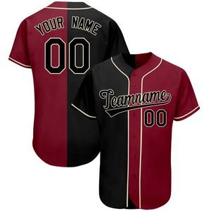 Nuevo diseño personalizado Nombre Camiseta del equipo de béisbol Transpirable Poliéster Spandex Ropa deportiva Bajo MOQ Impreso Sublimación Contraste de color - Product Image 2