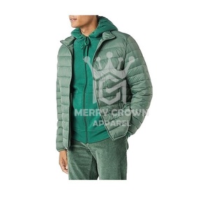 Chaqueta acolchada ligera hecha a medida 2025 para hombre, abrigo informal impermeable de lona de alta calidad, empaquetado, comodidad personalizada - Product Image 1