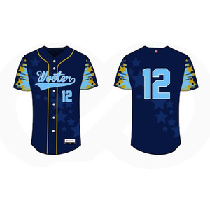 Maillot de baseball personnalisé OEM respirant, grande taille, anti-UV, unisexe pour adultes, avec votre propre design, impression numérique par sublimation - Product Image 3