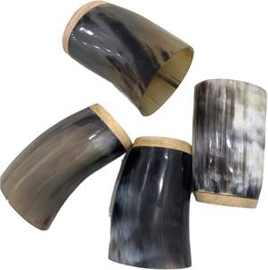 African Horn Finished Design <b>Beer</b> Drinking Buffalo Horn Glass Manufacturer <b>Table</b> Top Horn Glass Wholesale - Product Image 4
