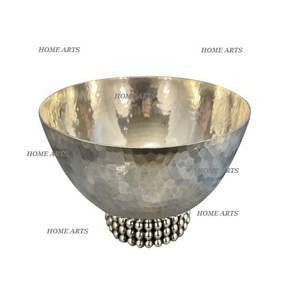 Ensemble de 3 tailles différentes de bol alimentaire forme ronde en acier inoxydable chocolats martelés Dates bol de service en vrac - Product Image 6