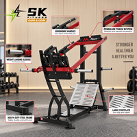 SK Wholesale Machine à Squat Professionnelle à Pendule, Équipement d'Entraînement de Force à Charge de Plaques pour Musculation des Jambes, Usage Commercial en Salle de Sport