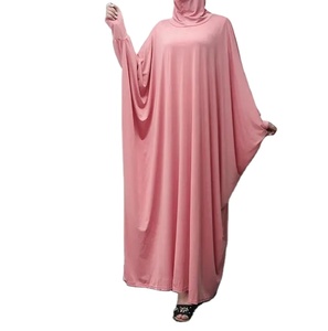 Premium Quality Custom Colors Women's Abaya Solid Color Women Abaya Custom OEM Service Latest Style Abaya <b>Elastic</b> Cuff - Product Image 1