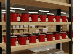 Taza de Café de Metal Esmaltado Personalizada con Logotipo al por Mayor, Ecológica, 250 ml - Product Image 4