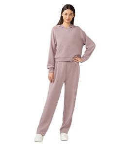 Pantalon de survêtement ample à jambe droite et à taille élastique pour femmes OEM Baggy Joggers pour femmes - Product Image 1
