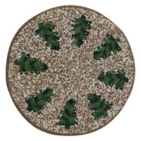 Sets de table perlés indiens ornés à la main en coton tapis de table rond exportation usine fournisseur en gros décor fait main approvisionnement en vrac