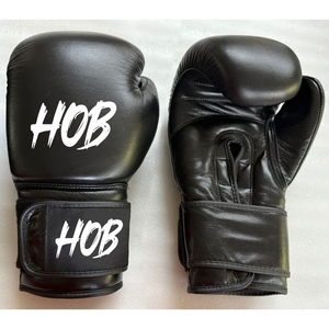 Guantes de Boxeo de Cuero con Logotipo Personalizado, Guantes de Entrenamiento Profesional de Peso Pesado con Cierre de Velcro - Product Image 4