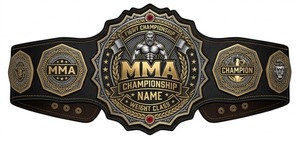 เข็มขัดแชมป์โลก MMA & คาราเต้ ยิวยิตสู รุ่นเฮฟวี่เวท แบบปรับแต่งได้ สำหรับผู้ใหญ่ ทั้งชายและหญิง ทำจากหนัง น้ำหนัก 2.5 กก. - Product Image 2