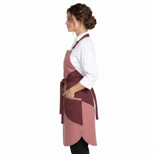 Delantal de Chef Premium para Mujer, Mezcla de Algodón, Ropa de Trabajo de Cocina, Tela Suave, Ajuste Ajustable, Cómodo, Uniforme Culinario para Restaurante, OEM - Product Image 6
