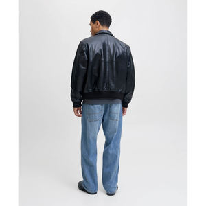 Jeans en denim ample vintage de haute qualité, style streetwear, lavage personnalisé, broderie personnalisée, logo, coupe ample, pantalon décontracté uni, OEM - Product Image 6