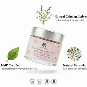 Crème apaisante pour la peau sensible 200 ml, formule naturelle hypoallergénique avec RedMoringa, lotion corporelle OEM, marque privée, Italie - Product Image 3