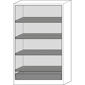 asecos Armadio di Stoccaggio per Batterie al Litio-Ione, SafeStore Core, 4 Ripiani, L 1200 mm - Product Image 2