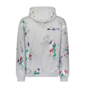 Sweat-shirts à capuche surdimensionnés pour hommes 2025, thermiques, en molleton français délavé, 100% coton mélangé, design vintage, automne, brodés - Product Image 6