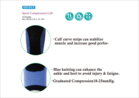 Allbest – Support de compression souple pour mollets – Protection complète fine en Spandex et Nylon