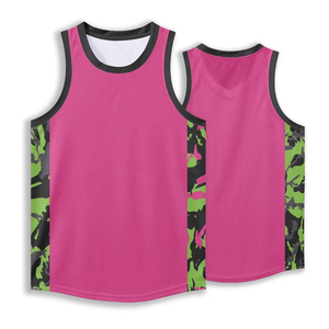 Camisetas de Baloncesto Transpirables Estampadas al Por Mayor, Tallas Grandes, Diseño de Logotipo Personalizado, 100% Poliéster, Antibacterianas, de Secado Rápido y Protección UV - Product Image 1