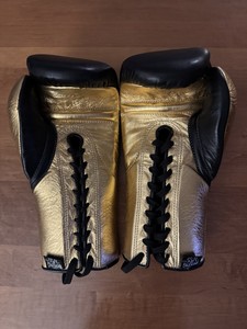 Gants de boxe en cuir de vachette à lacets No Boxing No Life, rembourrage épais à 4 couches, évacuation de l'humidité, design respirant - Entraînement de boxe - Product Image 2