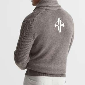 2025 Wool / Acrylic Material High Quality Custom Logo New Design Men's <b>Cardigan</b> Winter Sweater Wholesale by ATLANTIC - Product Image 2