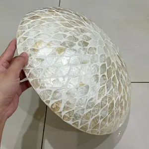 Bol en nacre unique en gros avec une technique polie au design complexe à des fins décoratives de fête - Product Image 5