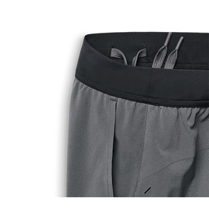 Pantalones cortos deportivos de algodón de alta calidad 2024 para hombre y mujer, pantalones cortos de gimnasio de poliéster cómodos con Cintura elástica de Color hierro, calle alta - Product Image 4