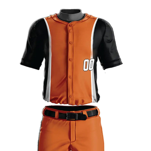 ชุดยูนิฟอร์มเบสบอลแบบยูนิเซ็กซ์ พร้อมเสื้อเจอร์ซีย์พิมพ์ลายและกางเกง ผลิตจากผ้าโพลีเอสเตอร์ระบายอากาศได้ดี เหมาะสำหรับการฝึกซ้อมทีมและการแข่งขันซอฟต์บอล - Product Image 4