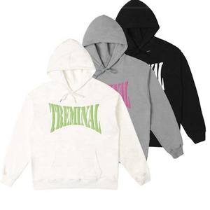 Sudadera con Capucha Personalizada de 400 g/m² con Patrón de Letras Tejidas a Crochet, Otoñal, para Hombre, 100% Algodón, Forrada, Extra Grande y Gruesa - Product Image 2