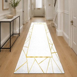 Tapis de salon multicolores neutres modernes vintage imprimés numériquement, lavables en machine, en chenille, antidérapants, vente en gros RUGS DEPOT LXDP-0012 - Product Image 5